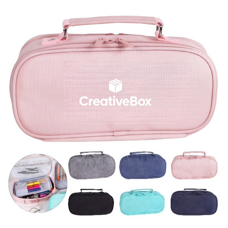 Large Capacity Multi Compartment Pencil Case