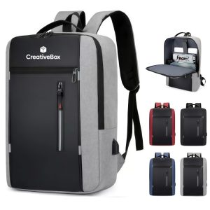 Business Laptop Backpack USB Charging Water Resistant