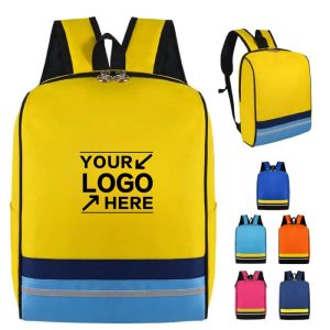 Stylish Striped School Backpack for Kids with Vibrant Colors