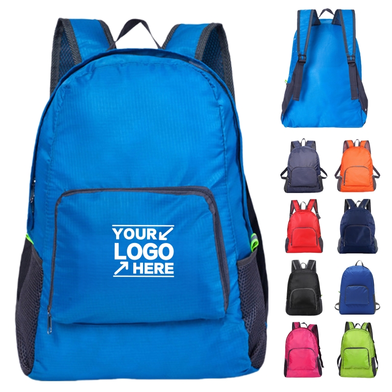 Foldable Lightweight Backpack for Travel and Promotions