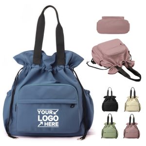 Stylish Drawstring Backpack Tote Bag for Travel
