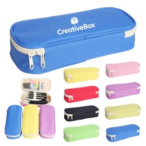 Custom Zipper Pencil Case Colorful School Supply Organizer