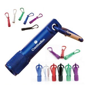Mini LED Flashlight Keychain with Clip - Compact