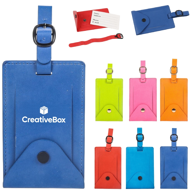 Leather Luggage Card Tag