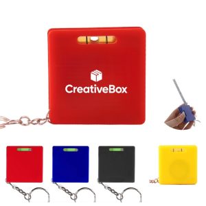 Mini Level Keychain Measuring Tape Pocket Tool Multicolor