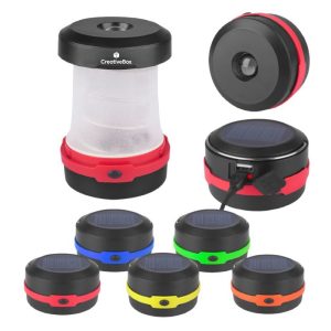 Solar Collapsible LED Camping Lantern Rechargeable Light