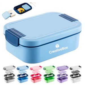 Reusable Bento Lunch Box with Dividers for Meal Prep