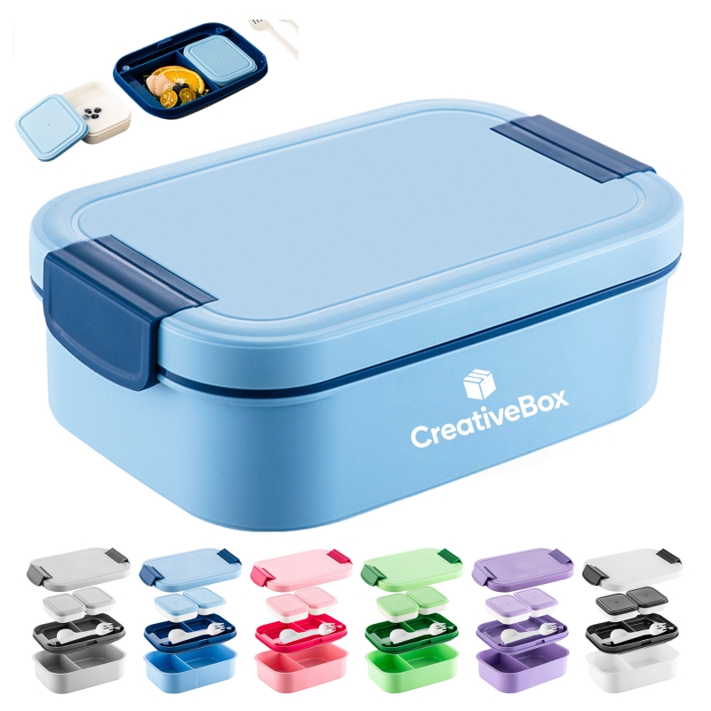 Reusable Bento Lunch Box with Dividers for Meal Prep