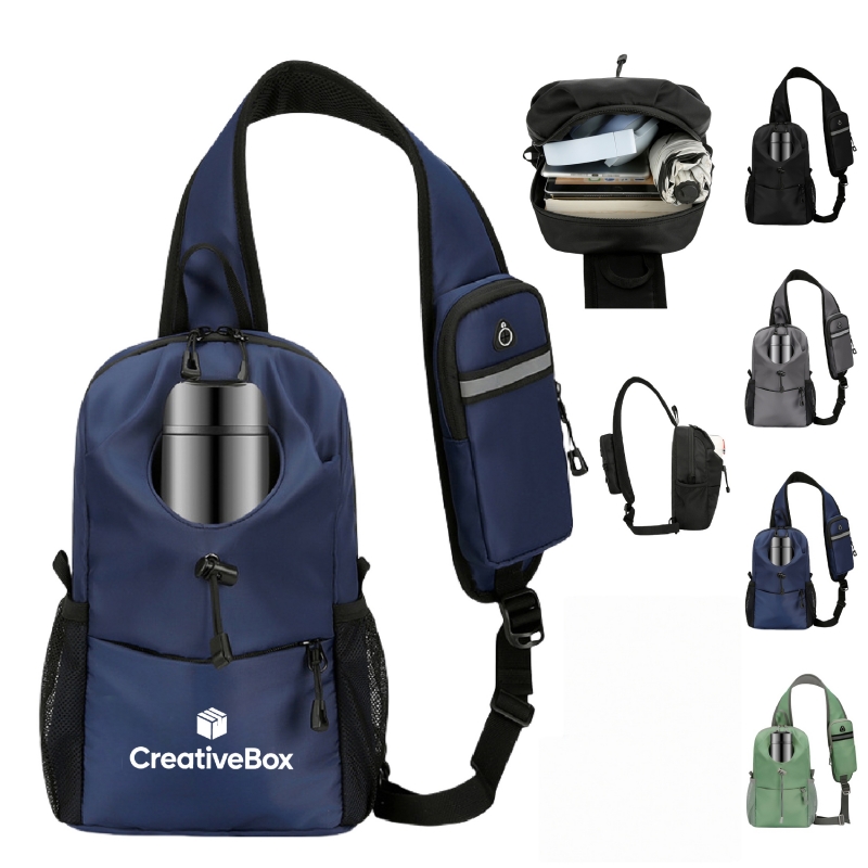 Sling Backpack with Water Bottle Holder - Perfect for Travel