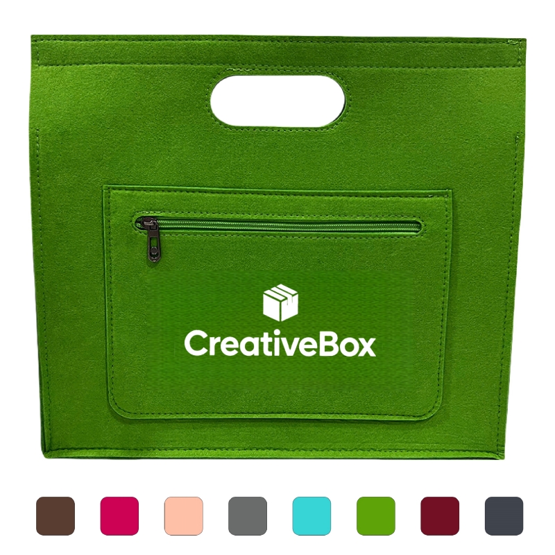 Large Capacity Felt Document Bag - Business & Computer Tote