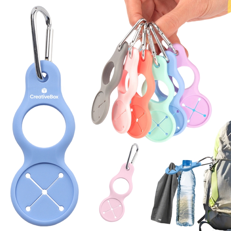 Silicone Carabiner Hook for Water Bottle Backpack Accessory
