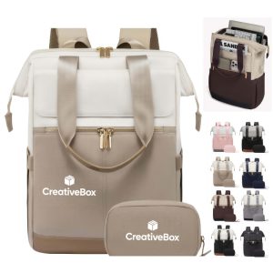 Tote Laptop Backpack Set with Travel Organizer Pouch