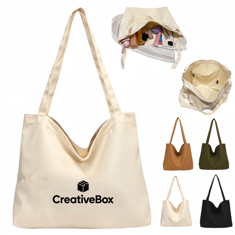 Canvas Tote Bag Large Capacity Reusable Shopping Tote