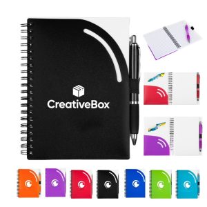 Custom Spiral Bound Notebook with Pen for Branding