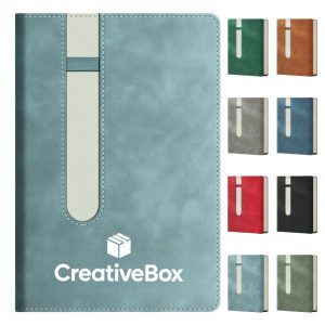 Leather Wirebound Ruled Journal Notebook