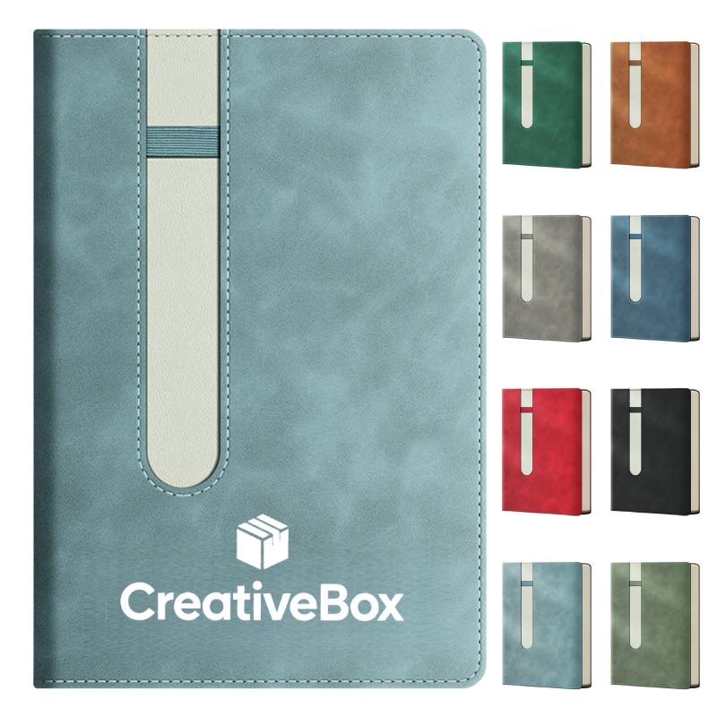 Leather Wirebound Ruled Journal Notebook