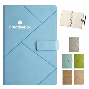 Custom A5 Lined Notebook with Magnetic Closure