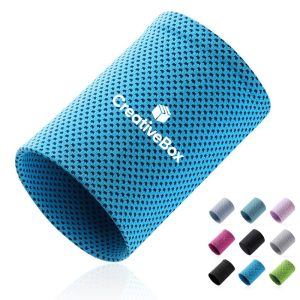 Breathable Athletic Wrist Sweatband for Sports and Workouts