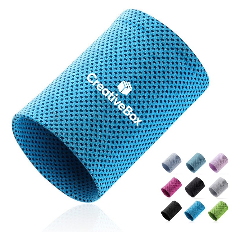 Breathable Athletic Wrist Sweatband for Sports and Workouts