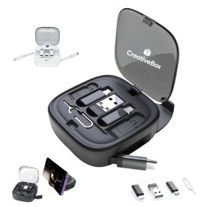 6 in 1 Multi Charging Cable Kit Portable Travel Organizer