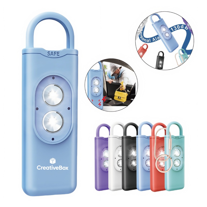Personal Safe Alarm Keychain with LED Light