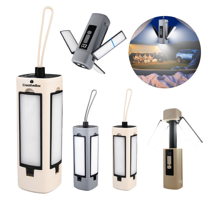 Portable Rechargeable LED Camping Lantern with Collapsible