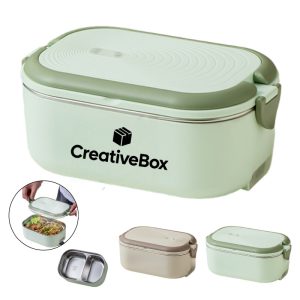 Electric Lunch Box Stainless Steel Portable Food Warmer