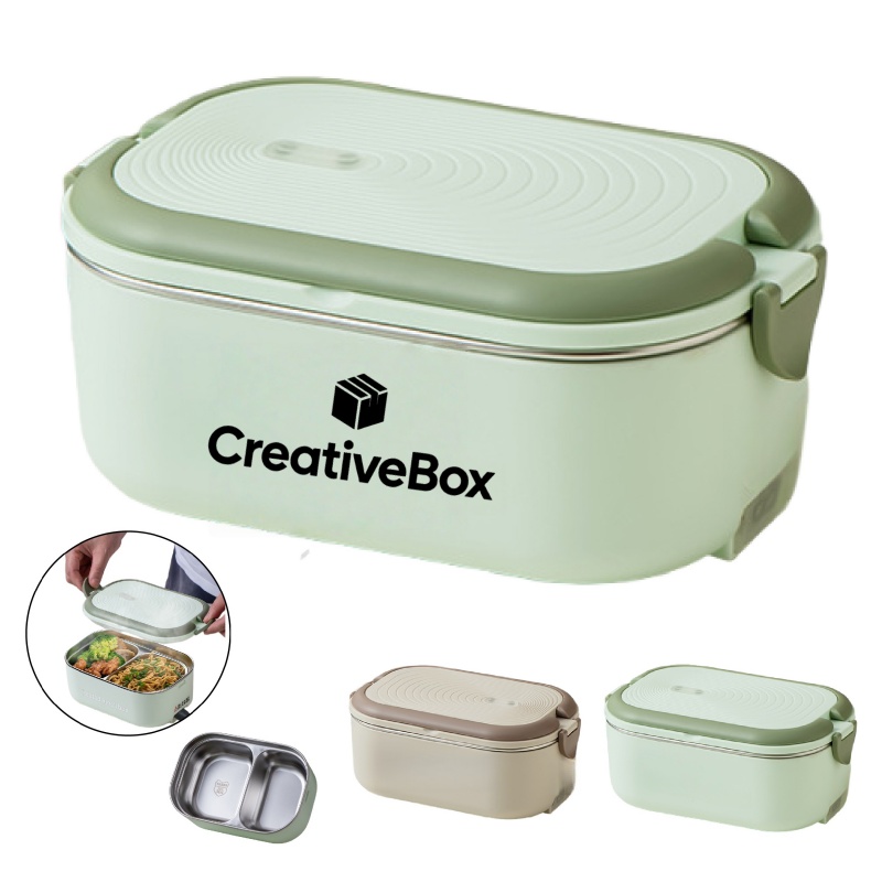 Electric Lunch Box Stainless Steel Portable Food Warmer
