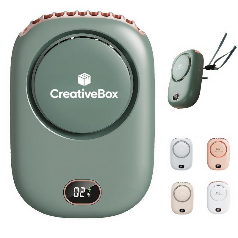 2000 MAh Portable Neck Fan Rechargeable Handheld Cooling