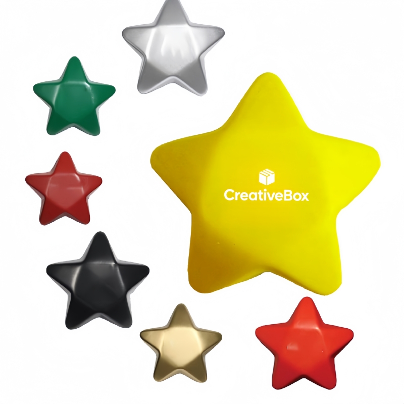 Star Shaped Stress Relief Ball - Squeezable Foam Grip Toy