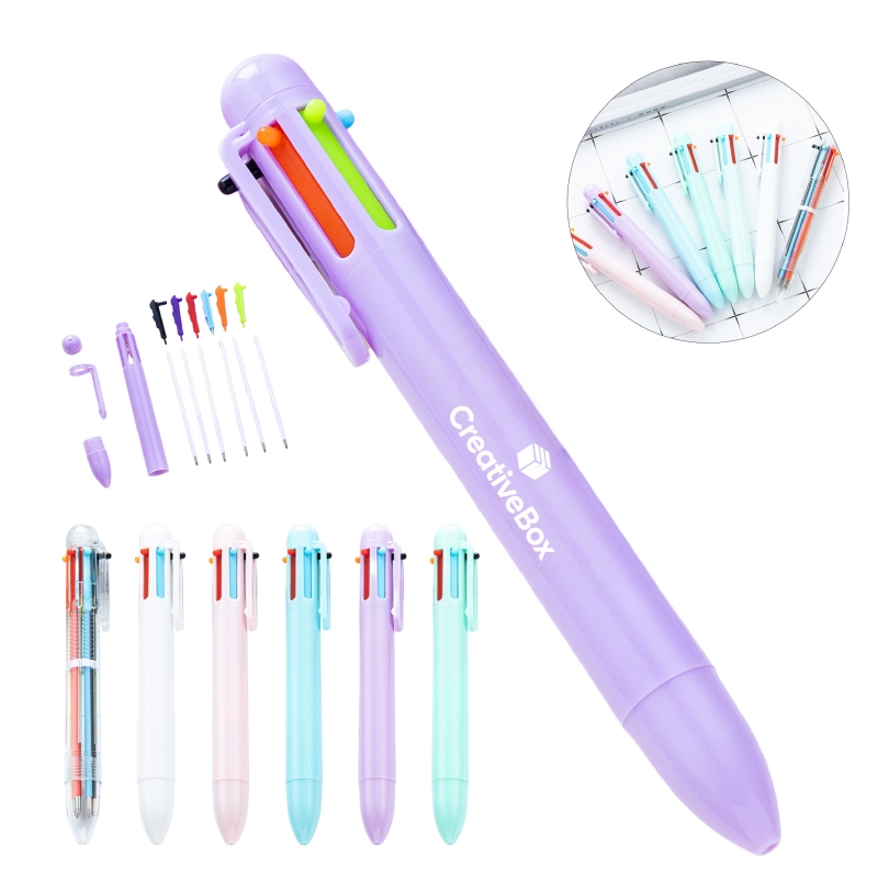 Multi-Color Retractable Click Pen - Smooth Writing