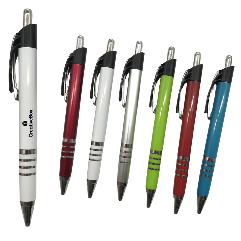 Colorful Retractable Ballpoint Pen with Smooth Ink