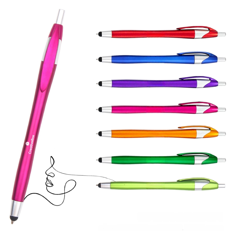 Colorful Retractable Ballpoint Pen with Smooth Ink