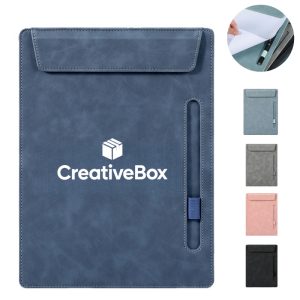 A4 Leather Folder with Pen Holder for Business Professionals