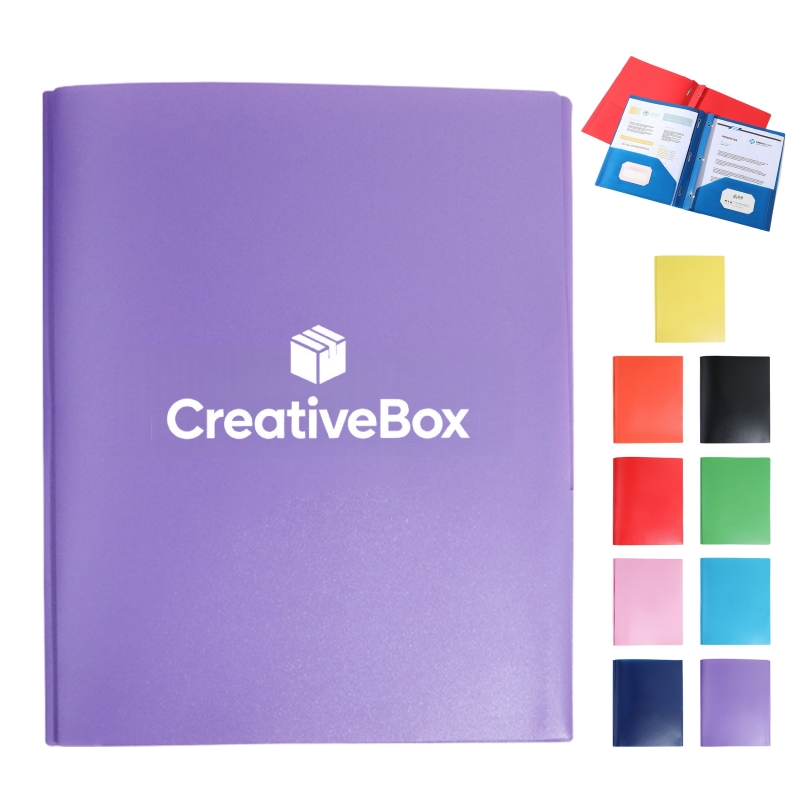 3 Ring Binder Poly Folder With Document Organizer