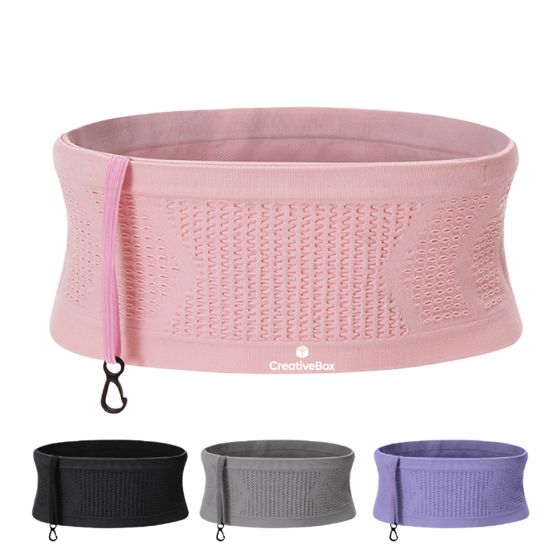 Running Belt Fitness Waist Pack with Hidden Phone Pocket