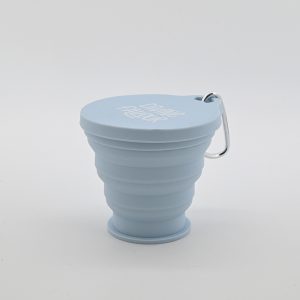 Food Grade Silicone Collapsible Camping Cup Weighted Base