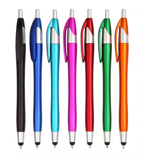 Custom Colorful Ballpoint & Stylus Pens for Corporate