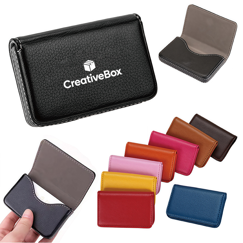 Leather Business Card Holder Slim and Stylish Case