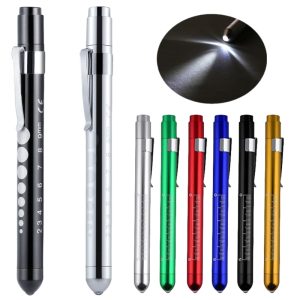 Multifunctional LED Light Ballpoint Pen with Ruler