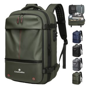 Expandable Travel Backpack with Full Lay-Flat Design