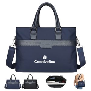 Nylon Laptop Briefcase with Multi Compartment Work Design