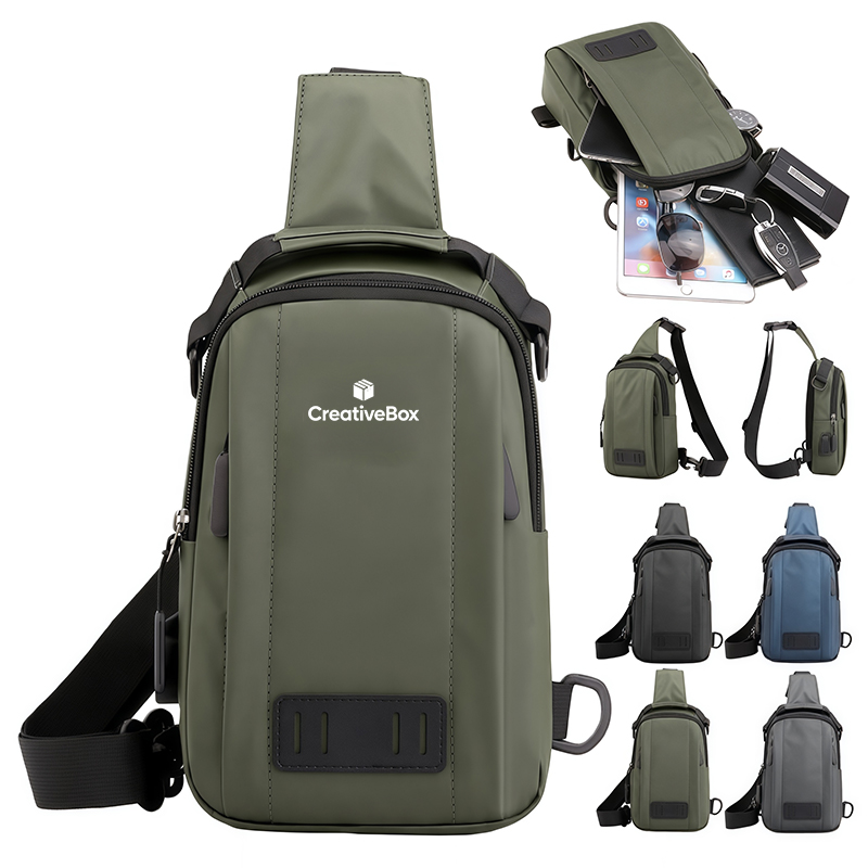 Multi Pocket Crossbody Sling Bag Lightweight Everyday Carry