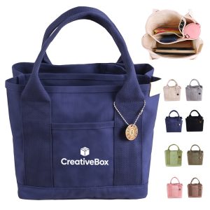 Canvas Mini Tote Bag Compact Organizer for Everyday Use