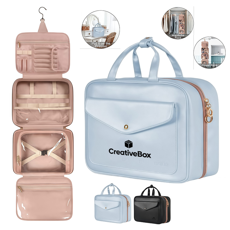 Hanging Travel Toiletry And Makeup Organizer Large Capacity