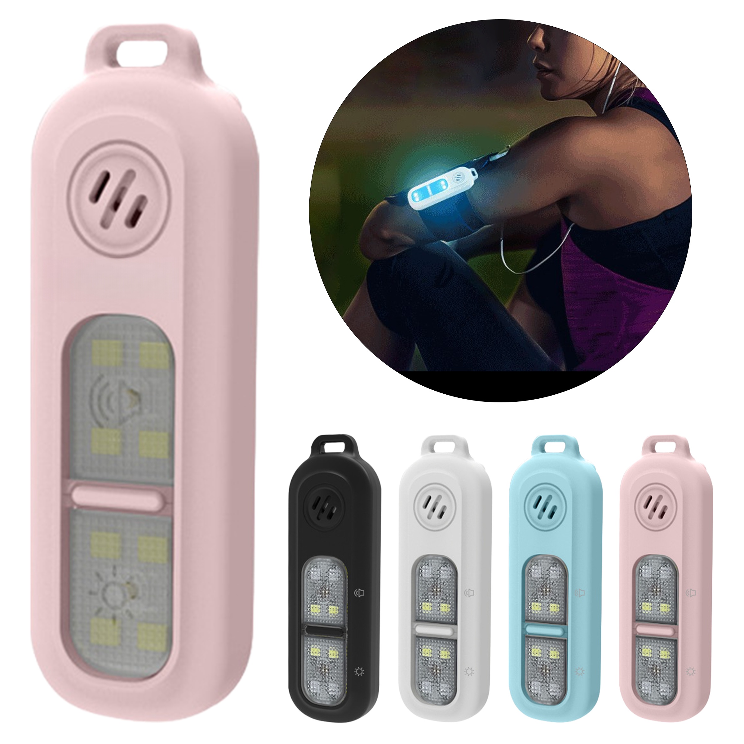 LED Safety Running Light Clip On Rechargeable Outdoor Gear