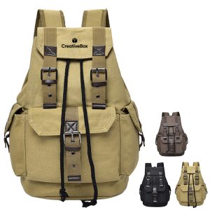 Vintage Canvas Backpack Retro Rucksack