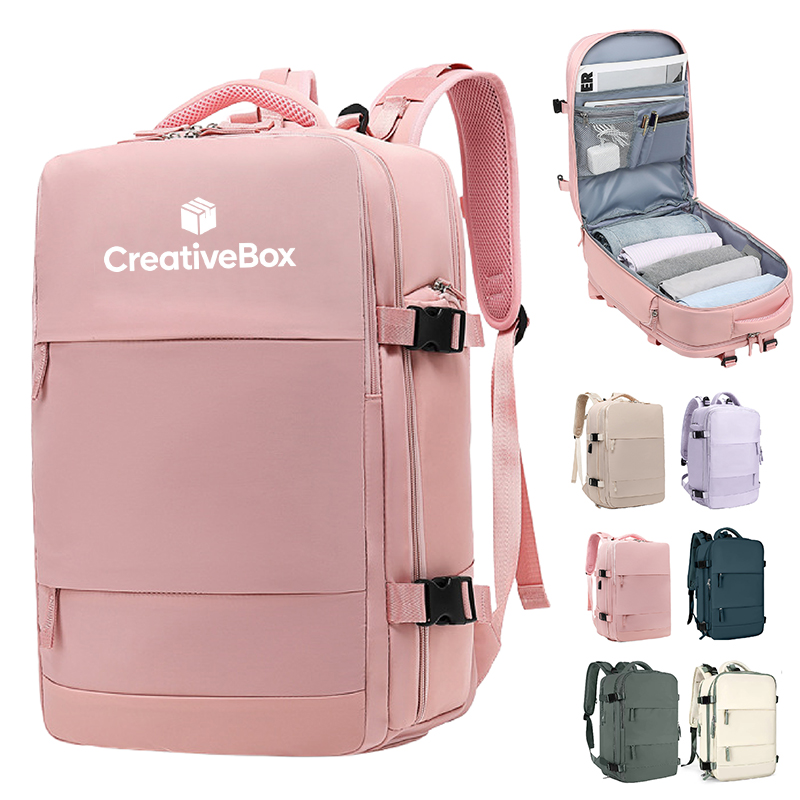 Expandable Travel Backpack Carry Bag With Laptop Compartment