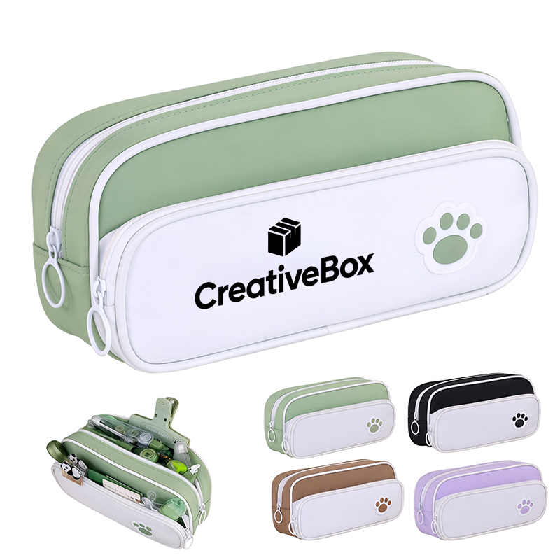 Double Layer Pencil Case for Students and Office Supplies